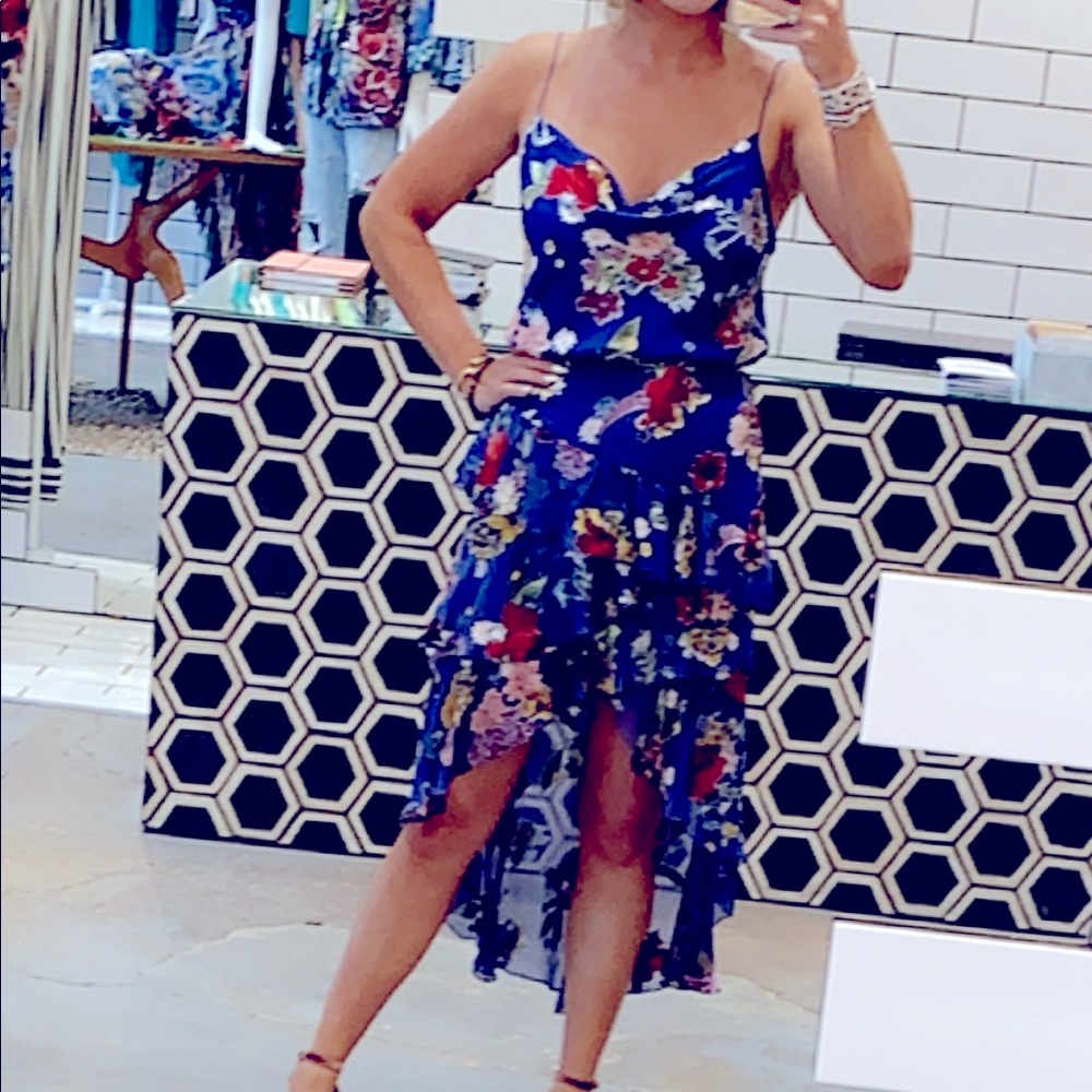 Skirt/top floral silk burnout set - alice+ olivia